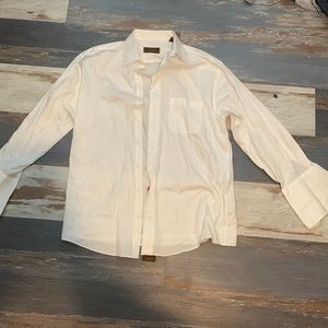 White button-down collared shirt from tasso elba size 16 L